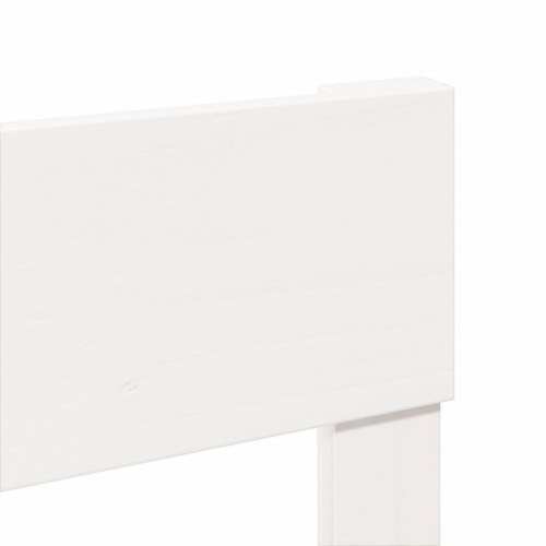 Sengeramme i massivt fyrretræ 140 x 190 cm - hvid