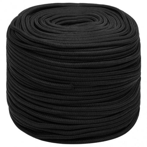 Tovværk til båd 8 mm 100 m polypropylen sort