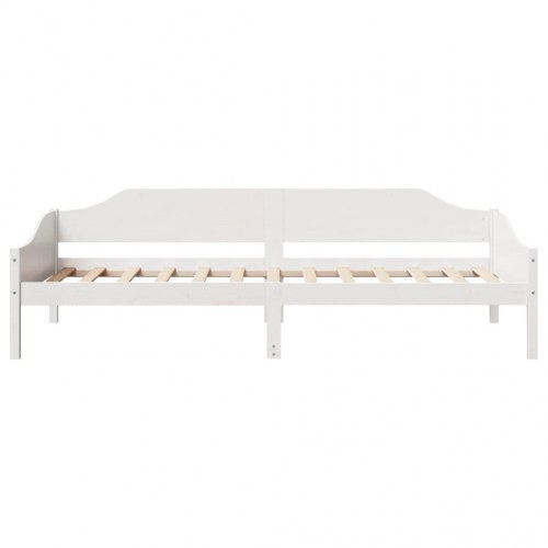 Sengeramme i massivt fyrretræ 80 x 200 cm - hvid