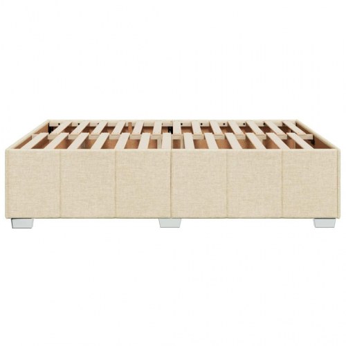 Sengeramme i stof 140 x 190 cm - cremefarvet