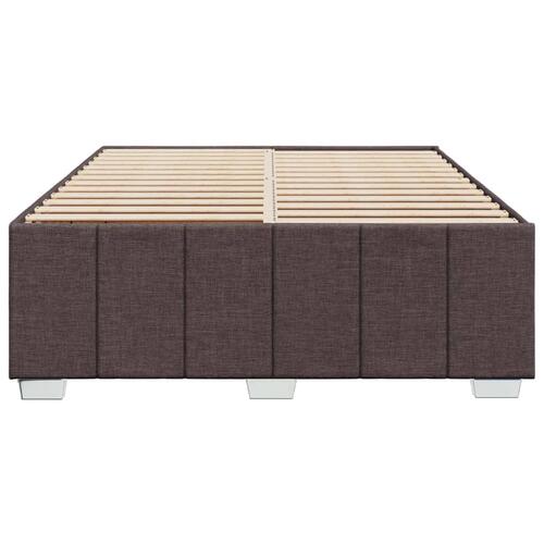 Sengeramme uden madras 140x190 cm stof mørkebrun