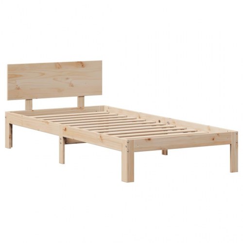 Sengeramme med skuffer 100x200 cm massivt fyrretræ