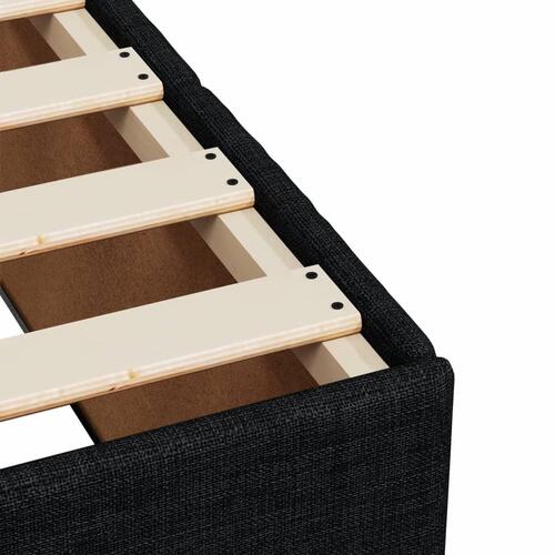 Sengeramme uden madras 140x190 cm stof sort