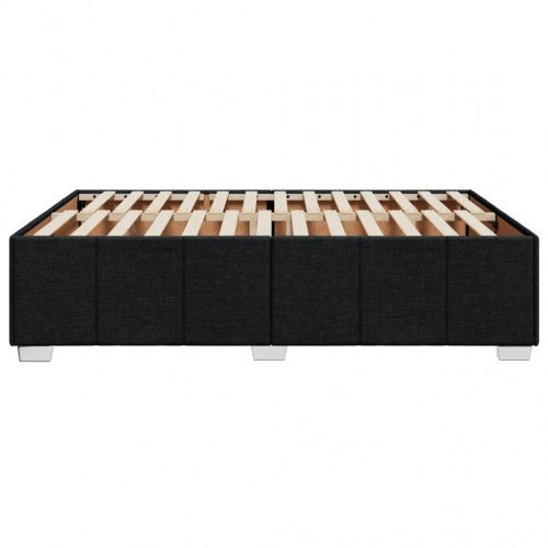 Sengeramme uden madras 140 x 200 cm stof - sort