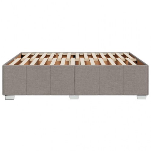 Sengeramme uden madras 140 x 190 cm stof gråbrun