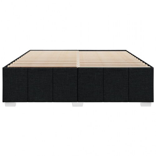Sengeramme 200 x 200 cm i stof - sort