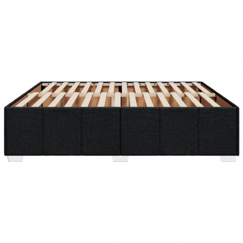 Sengeramme 200 x 200 cm i stof - sort