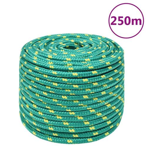 Tovværk til båd 12 mm 250 m polypropylen grøn