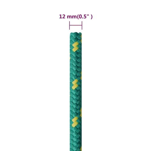 Tovværk til båd 12 mm 250 m polypropylen grøn