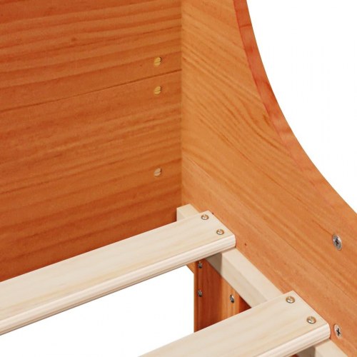 Sengeramme 160x200 cm i massivt fyrretræ - gyldenbrun