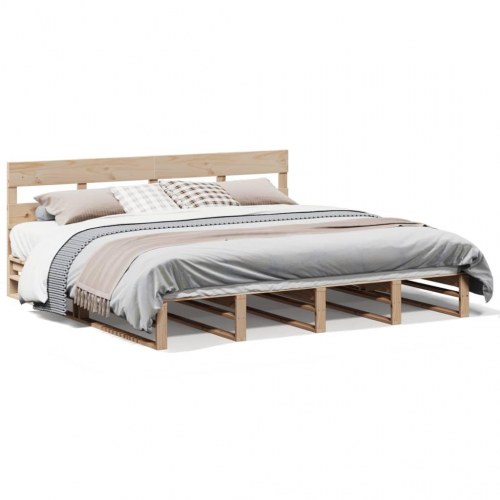 Sengeramme uden madras 180 x 200 cm i massivt fyrretræ