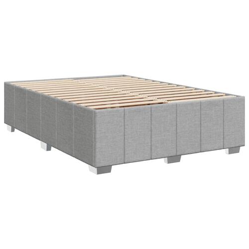 Sengeramme uden madras 140x190 cm stof lysegrå