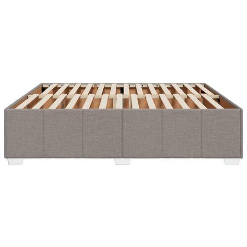 Sengeramme uden madras 200x200 cm stof gråbrun