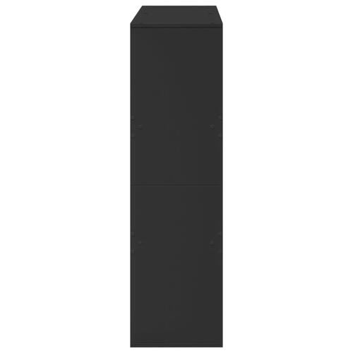 Rumdeler 100x33x115 cm konstrueret træ sort