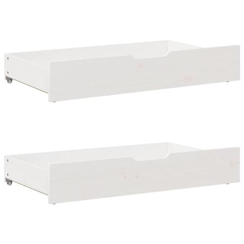 Sengeramme uden madras 90x190 cm massivt fyrretræ hvid