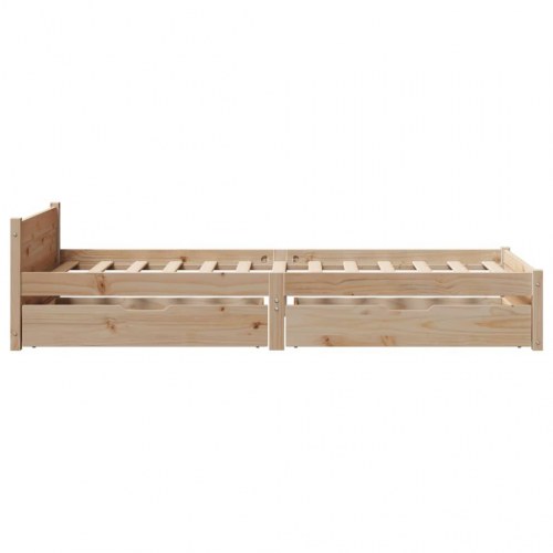 Sengeramme uden madras 90x200 cm massivt fyrretræ