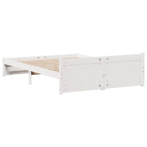 Sengeramme 140 x 200 cm med 2 skuffer - hvid