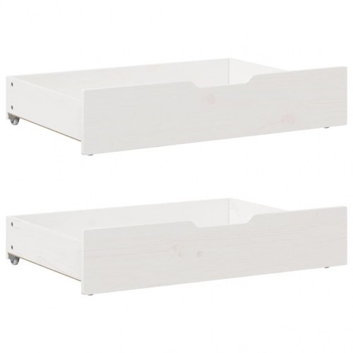 Sengeramme uden madras 90 x 190 cm med 2 skuffer - hvid