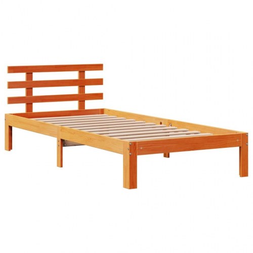 Sengeramme med skuffer 90x190 cm massivt fyrretræ gyldenbrun