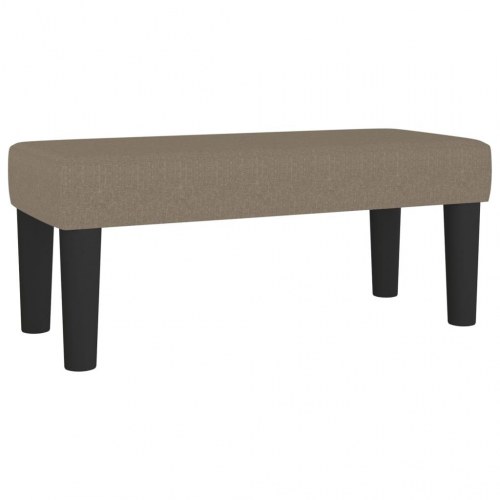 Kontinentalseng med madras 120×190 cm - stof, gråbrun