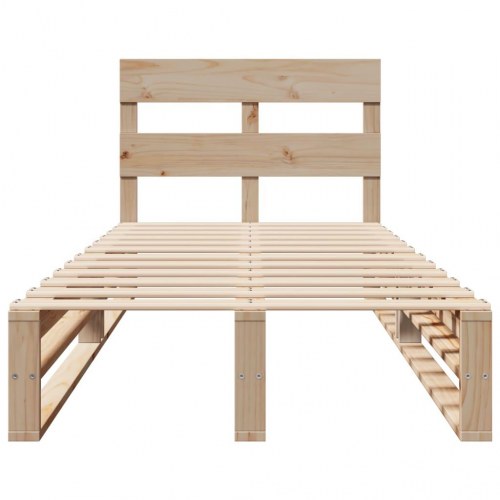 Sengeramme uden madras 90 x 190 cm - massivt fyrretræ