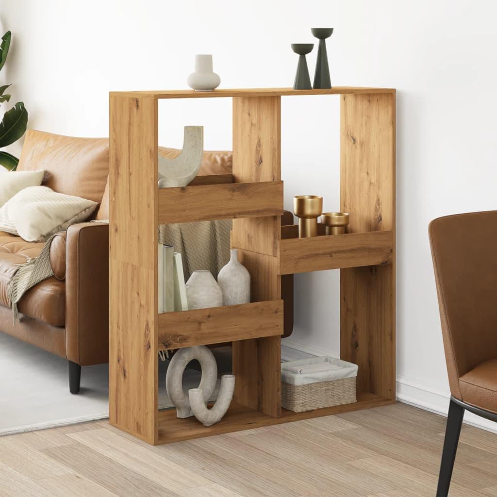 Rumdeler 100x33x115 Konstrueret Træ Egetræsfarvet