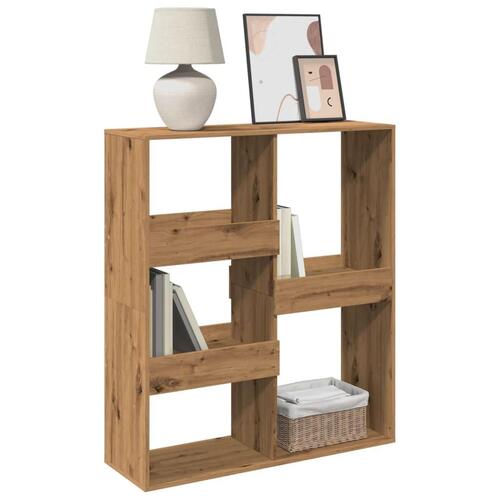 Rumdeler 100x33x115 cm konstrueret træ egetræsfarve