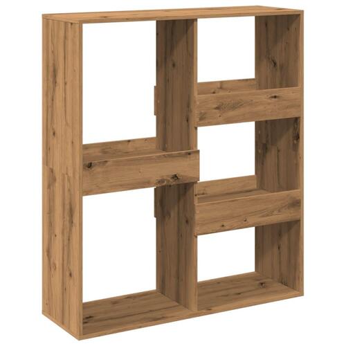 Rumdeler 100x33x115 cm konstrueret træ egetræsfarve