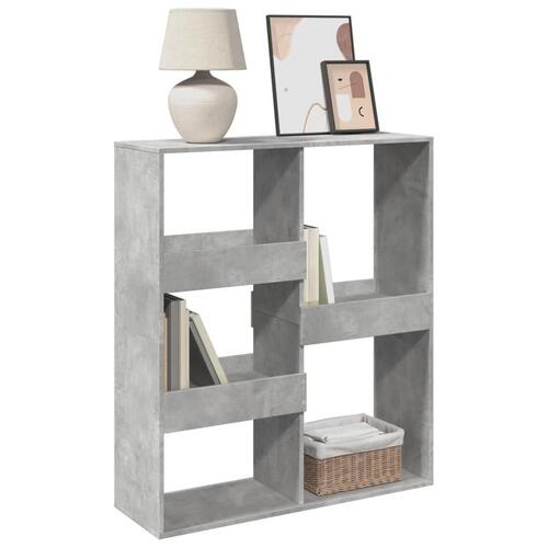 Rumdeler 100x33x115 cm konstrueret træ betongrå