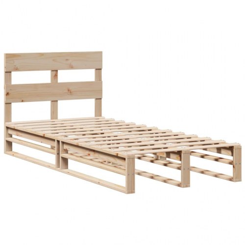 Sengeramme uden madras 90 x 200 cm i massivt fyrretræ