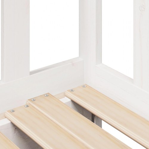 Daybed med udtræk og skuffer uden madras 90x190 cm hvid