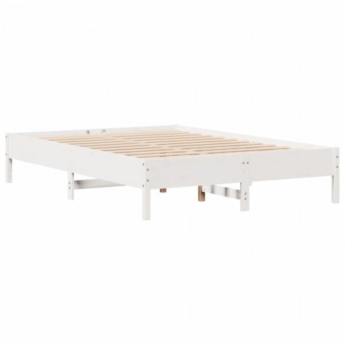 Sengeramme 140x190 cm med 2 skuffer - hvid