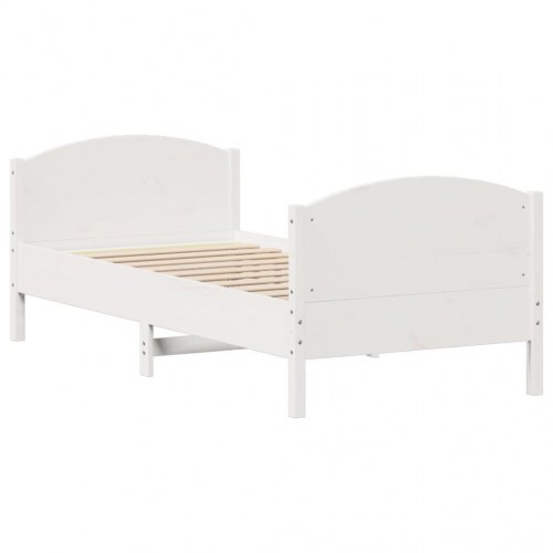 Sengeramme med 2 skuffer uden madras 90 x 190 cm - hvid