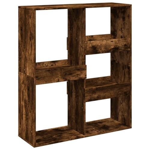 Rumdeler 100x33x115 cm konstrueret træ røget egetræsfarve