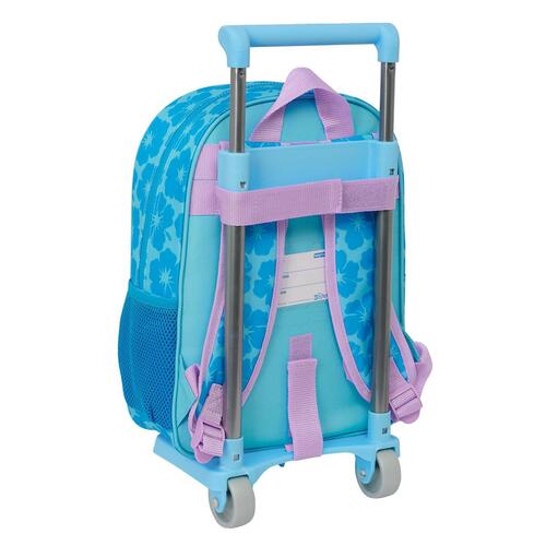 Skolerygsæk med Hjul Lilo & Stitch Hawaii Blå 26 x 34 x 11 cm