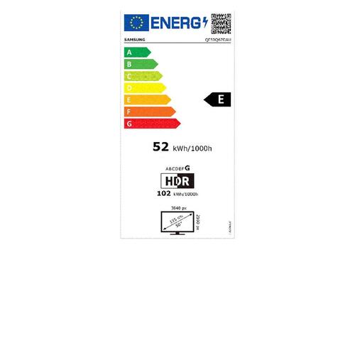 Smart TV Samsung QE50Q67DAUXXH 4K Ultra HD 50" HDR WiFi QLED Grå 127 cm
