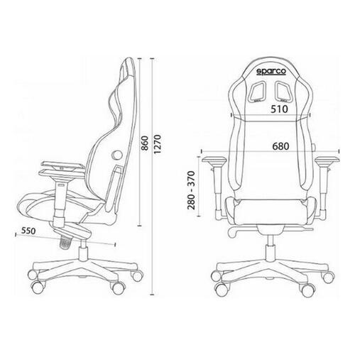 Gaming-stol Sparco S00998NRRS Sort Rød/Sort