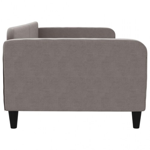 Daybed 100×200 cm i stof - gråbrun sovesofa