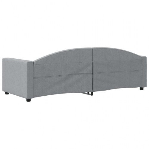 Daybed sengeramme 80x200 cm i stof - lysegrå