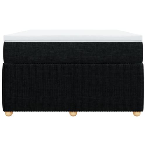Kontinentalseng med madras 120x190 cm stof sort