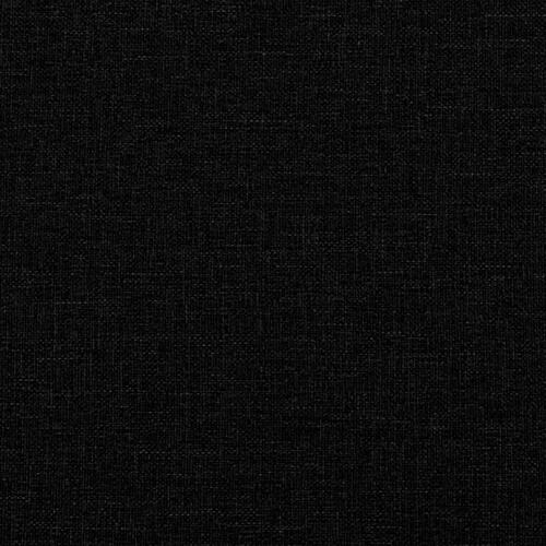 Kontinentalseng med madras 120x190 cm stof sort