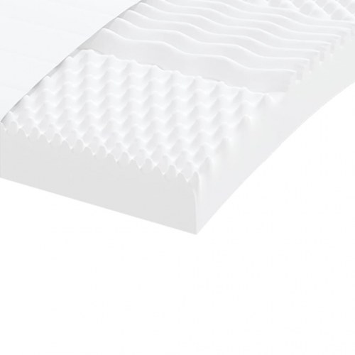 Daybed med udtræk og madrasser 90x200 cm - stof, gråbrun