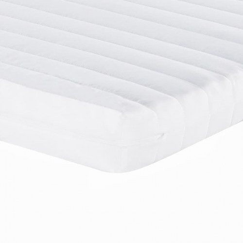 Daybed med udtræk og madrasser 100x200 cm - stof, gråbrun