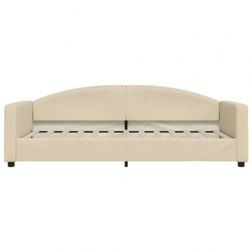Daybed 90x200 cm i stof - cremefarvet sovesofa