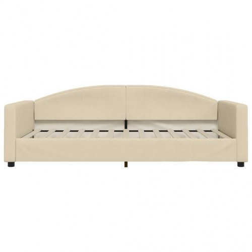 Daybed i stof 100×200 cm - cremefarvet sovesofa