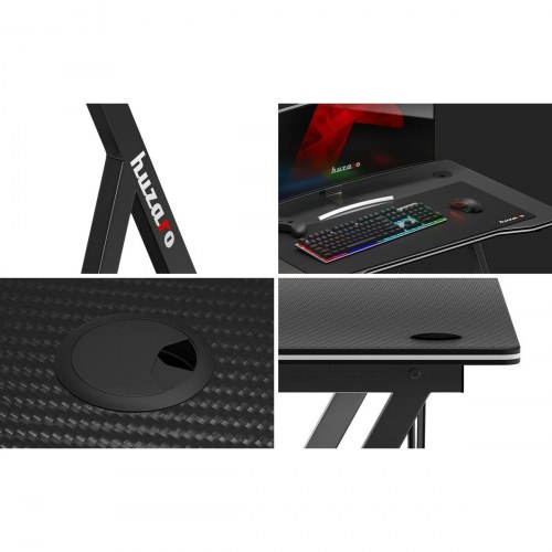 Huzaro HZ-Hero 1.4 gaming skrivebord - sort, 100 cm