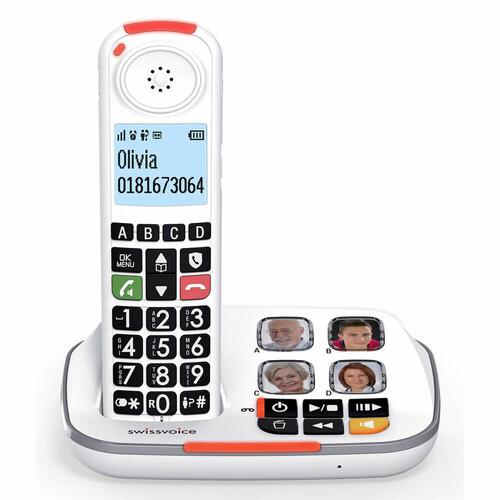 Trådløs telefon Swiss Voice ATL1423983 Blå Hvid