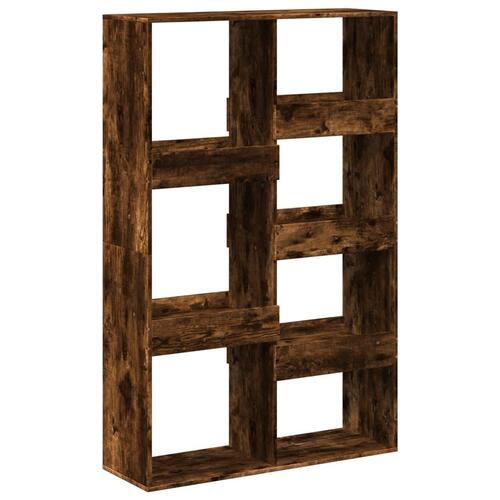 Rumdeler 100x33x155,5 cm konstrueret træ røget egetræsfarve