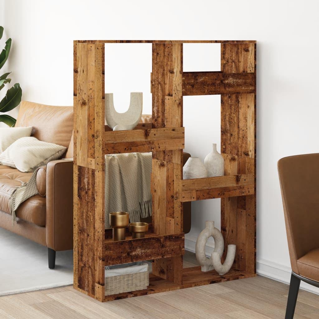 Rumdeler 100x33x135 cm konstrueret træ antikt træ