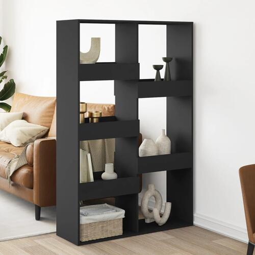 Rumdeler 100x33x155,5 cm konstrueret træ sort